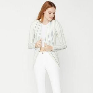 BCBGENERATIONS stripe print tuxedo blazer sz. XS